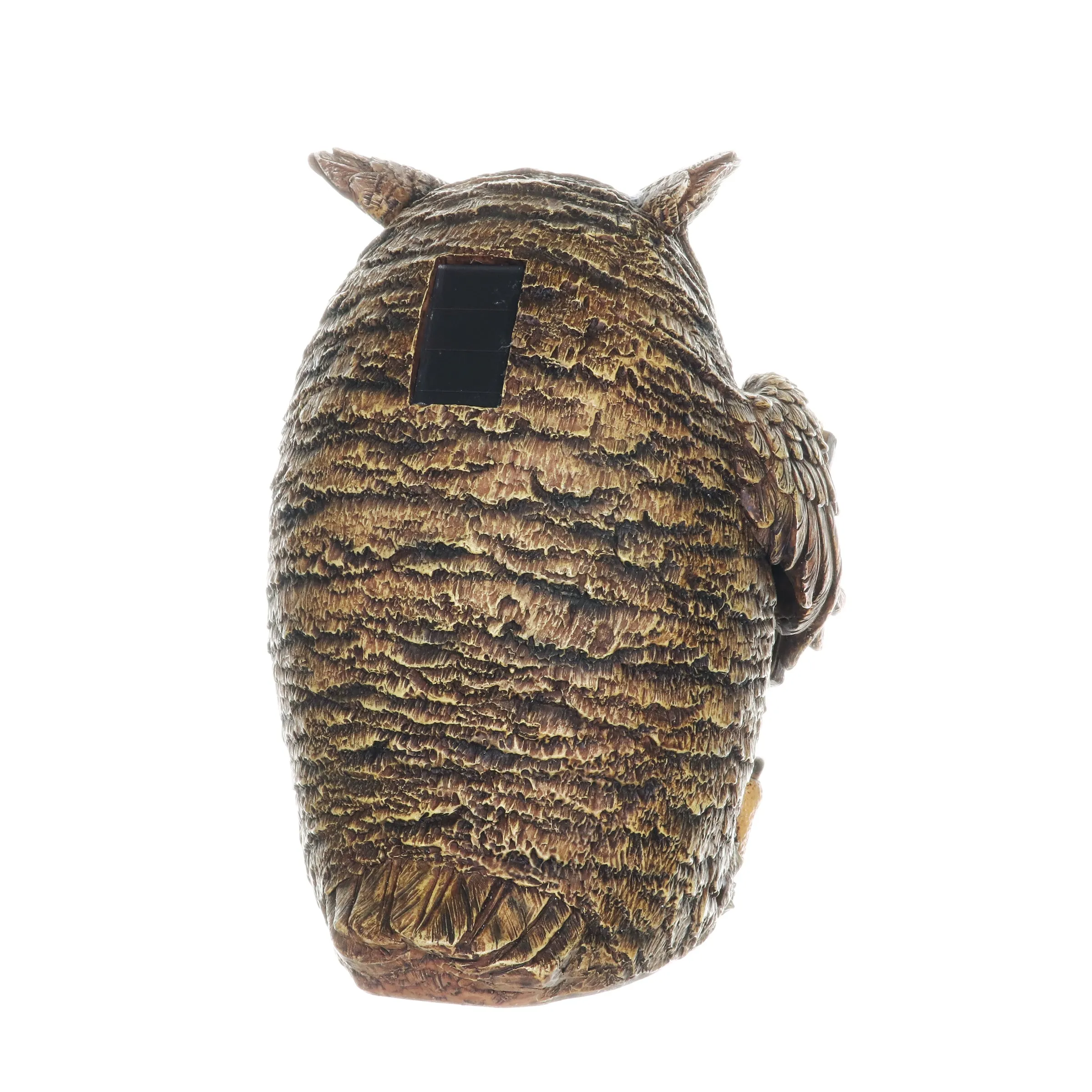 Solar Owl Reading a Book Garden Statue, 7 Inches