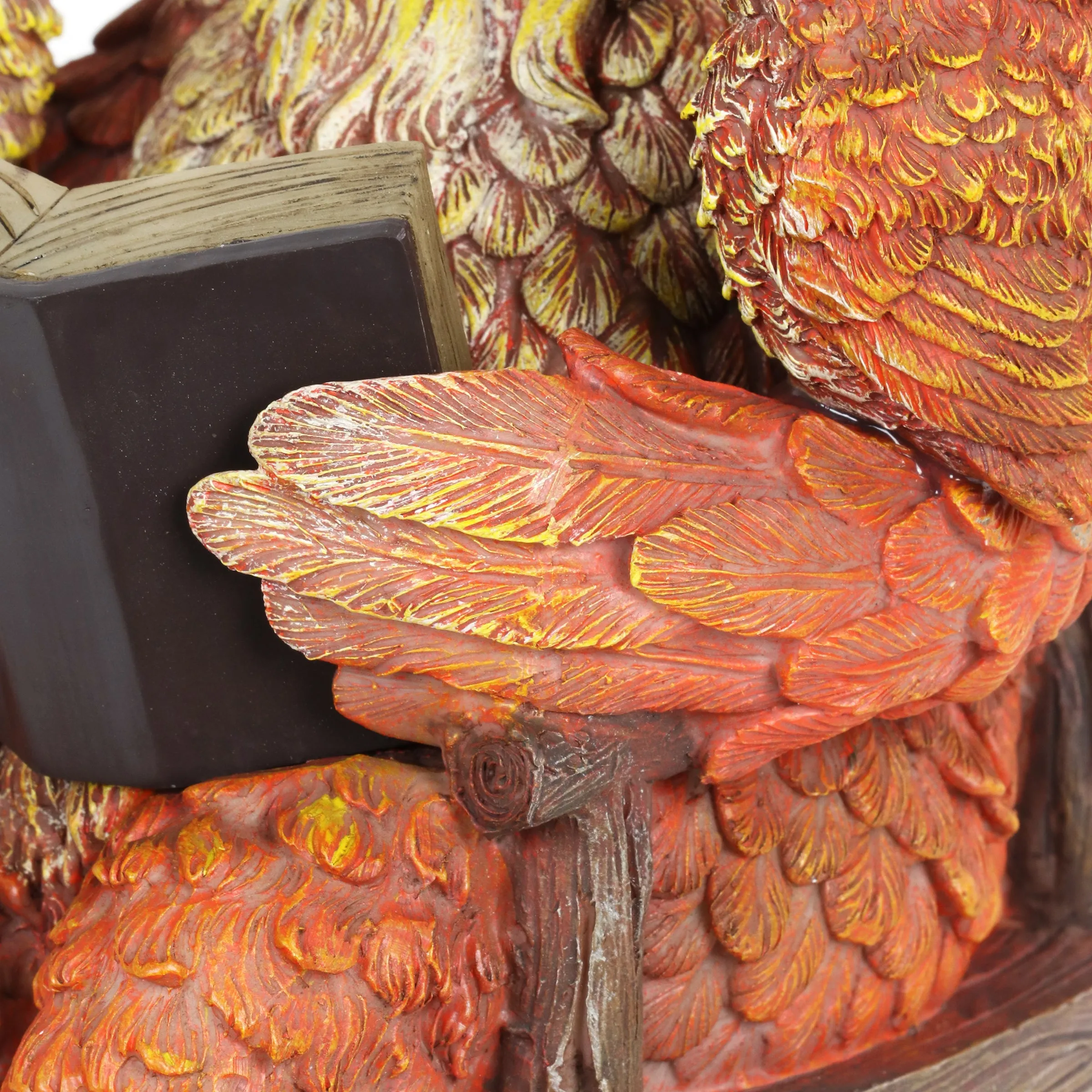 Solar Owl Reading a Story in a Rocking Chair, 12 Inch