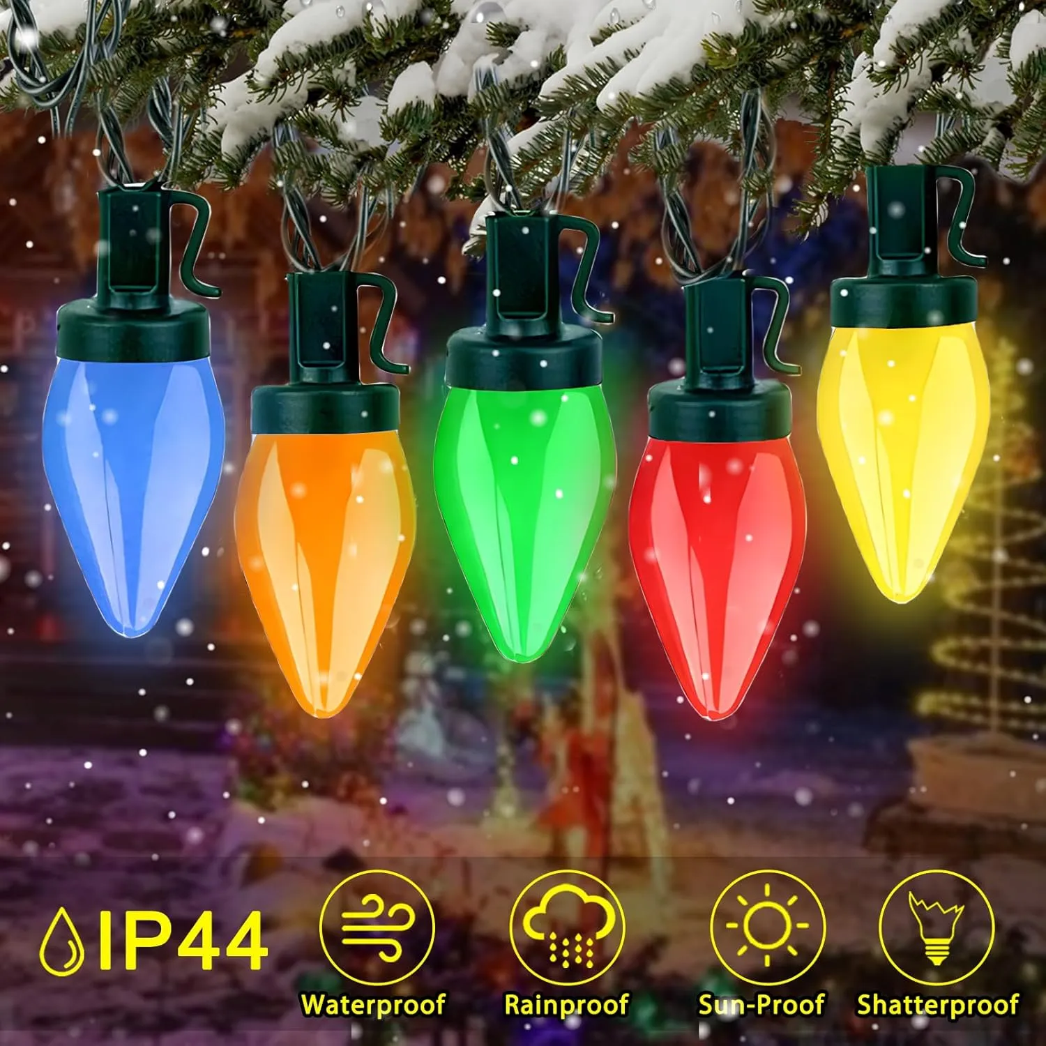 Solar Powered Retro LED Outdoor String Light