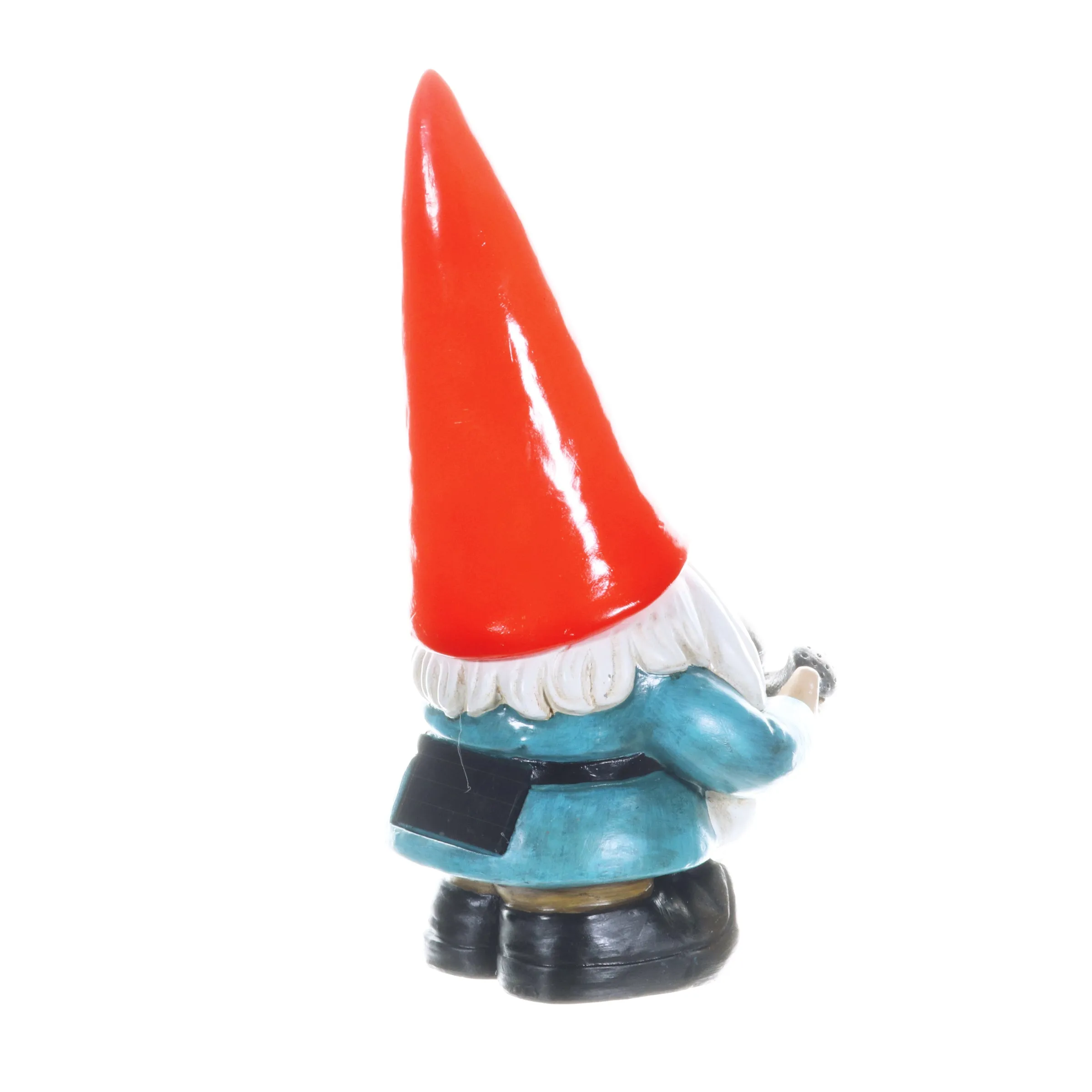 Solar Red Hat Garden Gnome with Watering Can Statuary, 6.5 by 12.5 Inch