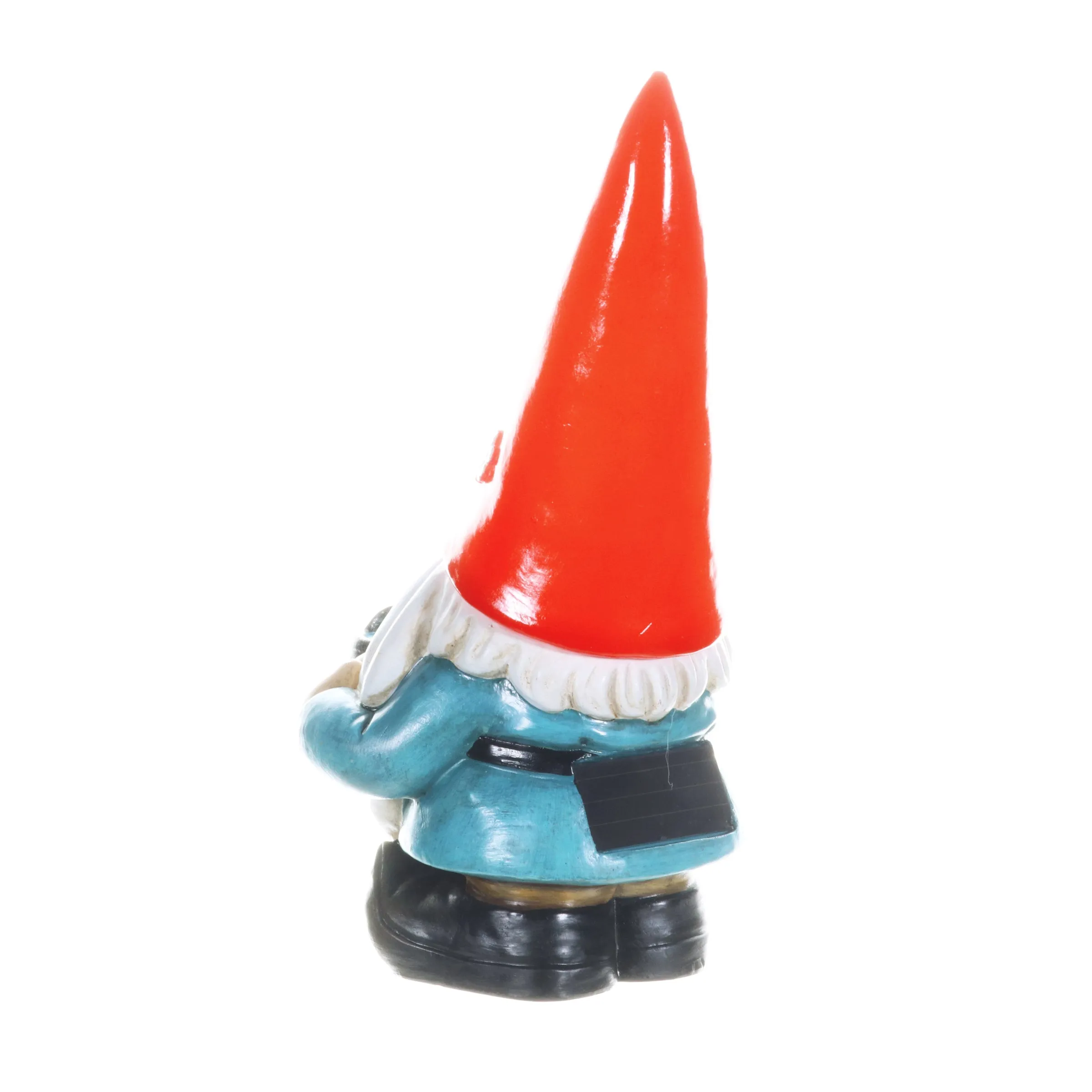 Solar Red Hat Garden Gnome with Watering Can Statuary, 6.5 by 12.5 Inch
