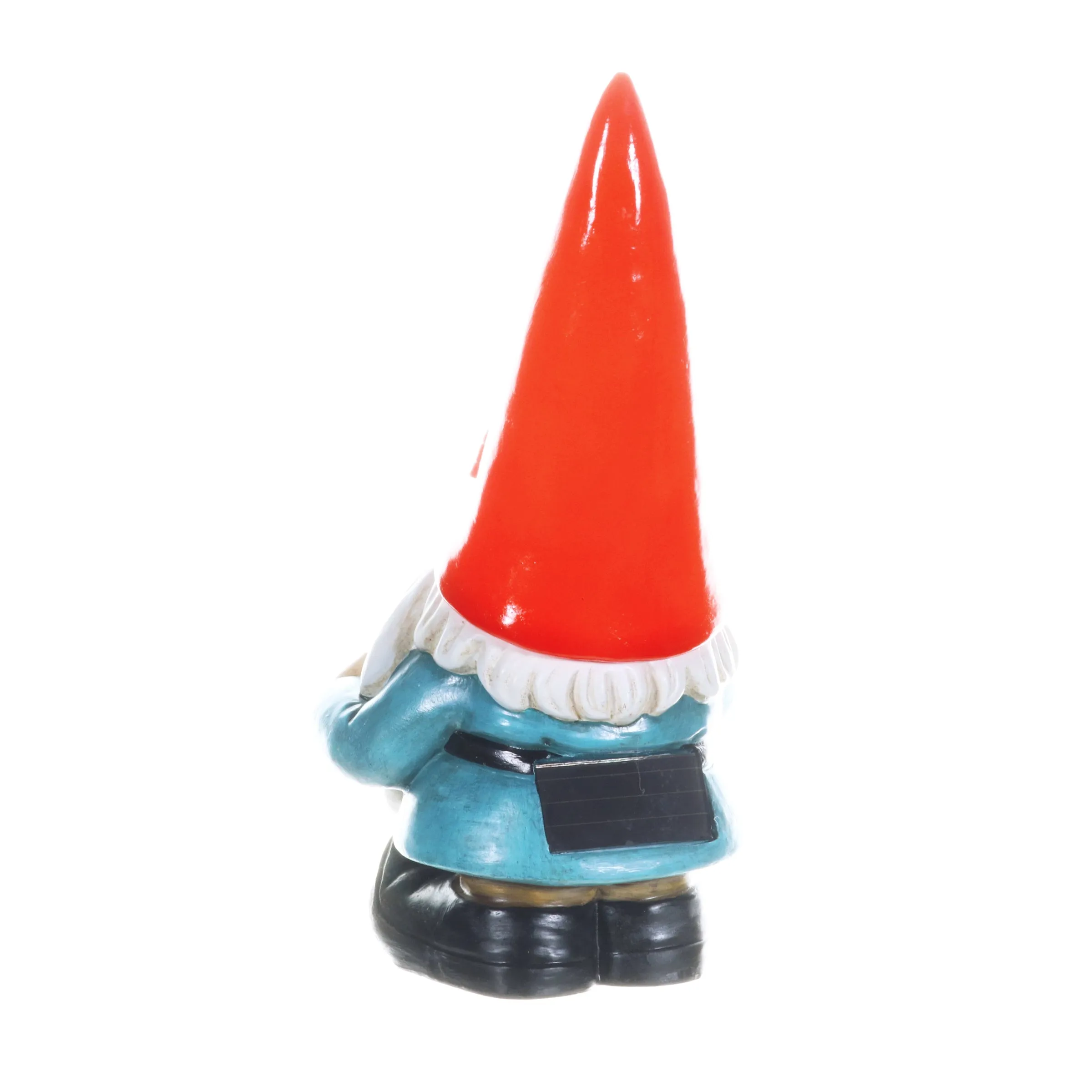 Solar Red Hat Garden Gnome with Watering Can Statuary, 6.5 by 12.5 Inch