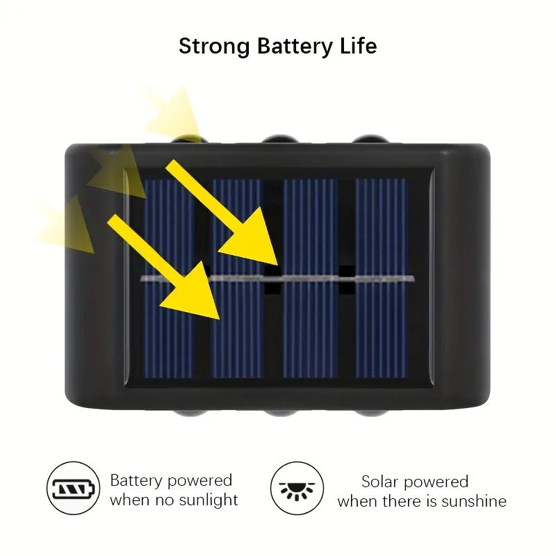 Solar Waterproof Outdoor Wall Lights Illuminate Your Garden Brightly