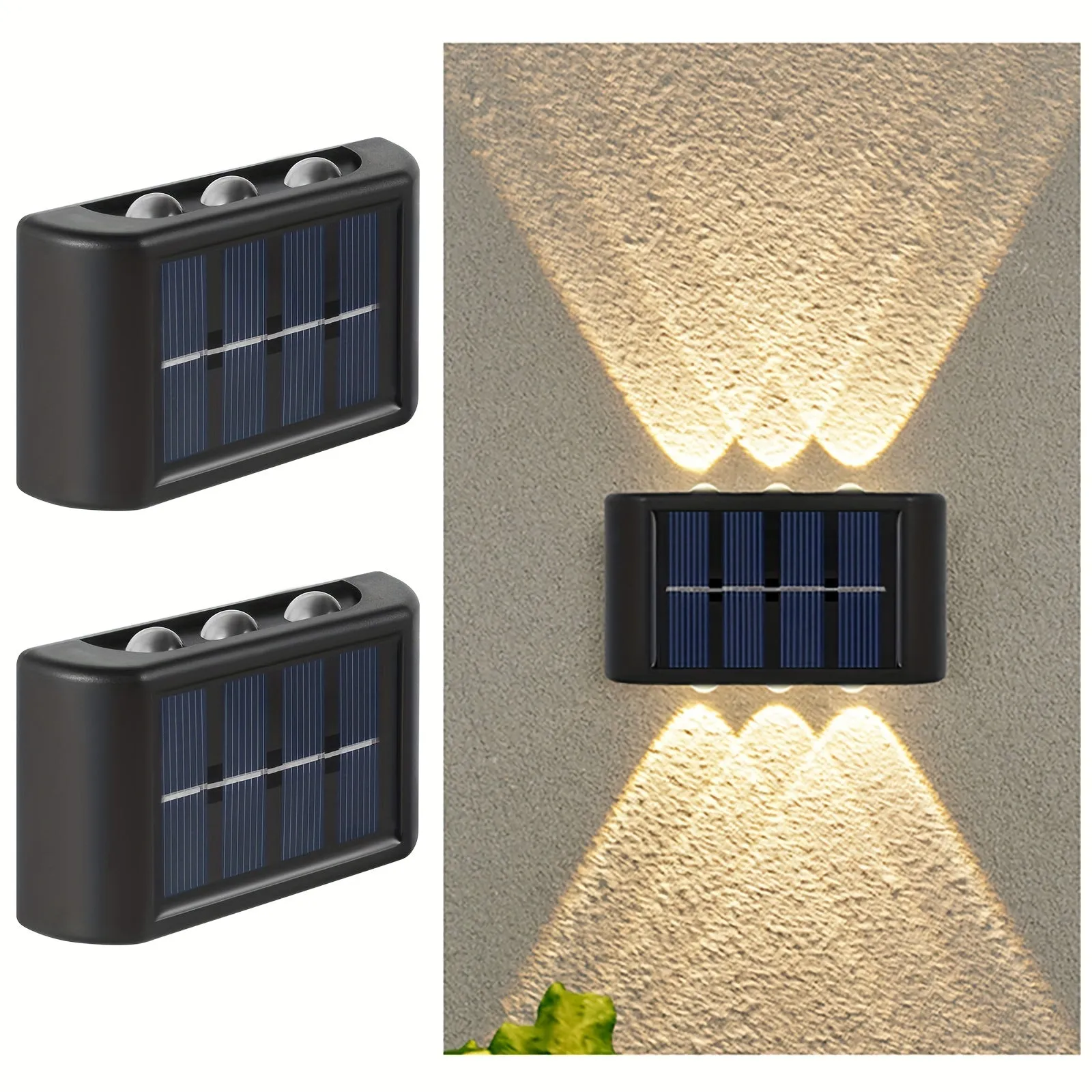 Solar Waterproof Outdoor Wall Lights Illuminate Your Garden Brightly