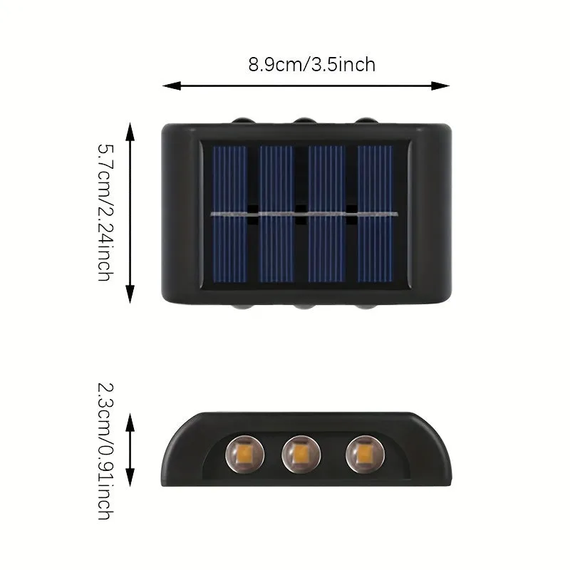 Solar Waterproof Outdoor Wall Lights Illuminate Your Garden Brightly