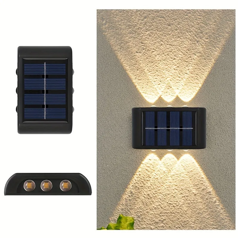 Solar Waterproof Outdoor Wall Lights Illuminate Your Garden Brightly