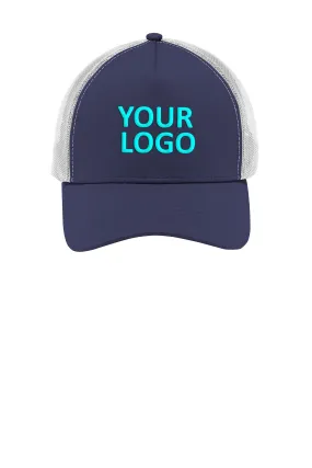 Sport-Tek PosiCharge Competitor Custom Mesh Back Caps, True Navy/ White