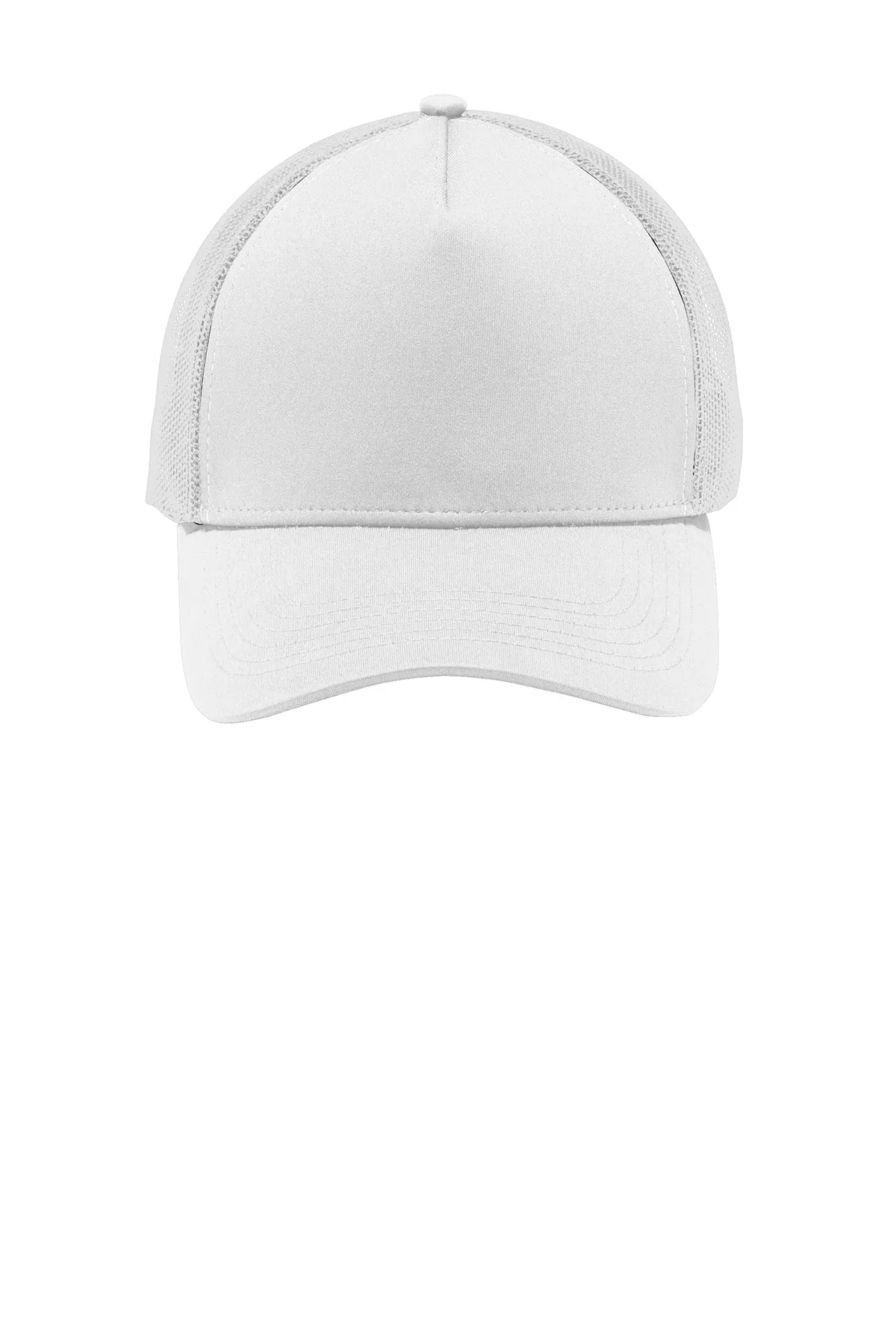 Sport-Tek PosiCharge Competitor Custom Mesh Back Caps, White/ White