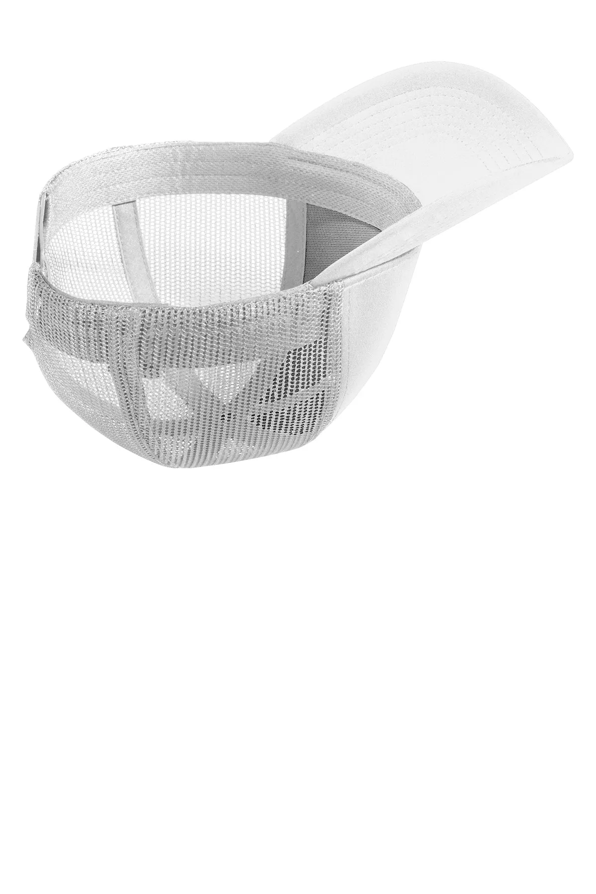 Sport-Tek PosiCharge Competitor Custom Mesh Back Caps, White/ White
