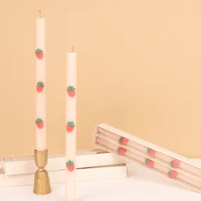 Strawberry Table Candles (x 2)