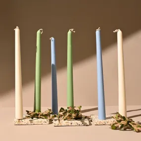 Tall Taper- Unscented Soy Wax  Candle | Assorted Colors