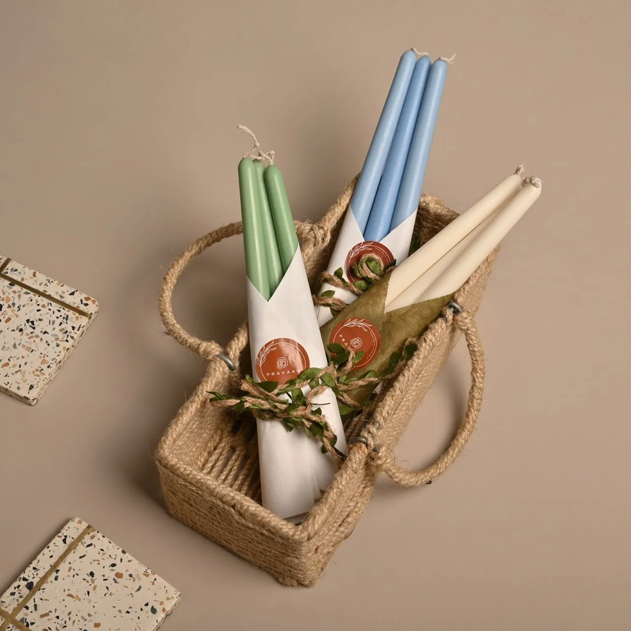 Tall Taper- Unscented Soy Wax  Candle | Assorted Colors