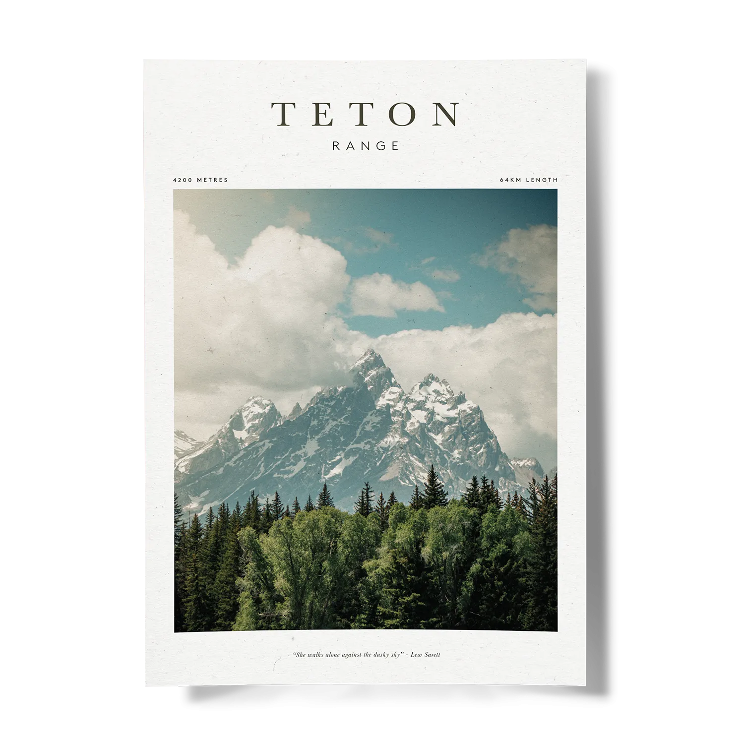 Teton Unframed Artwork