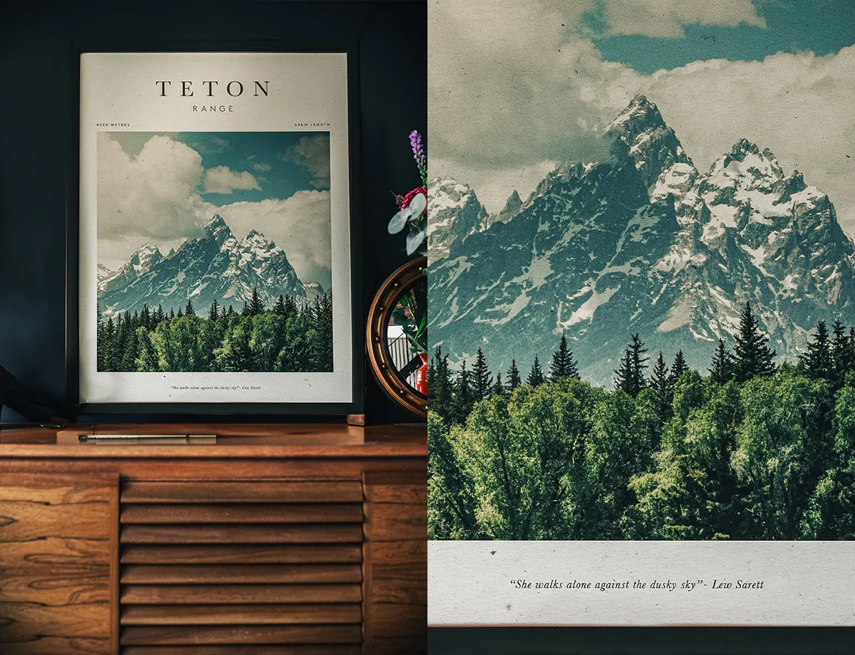 Teton Unframed Artwork