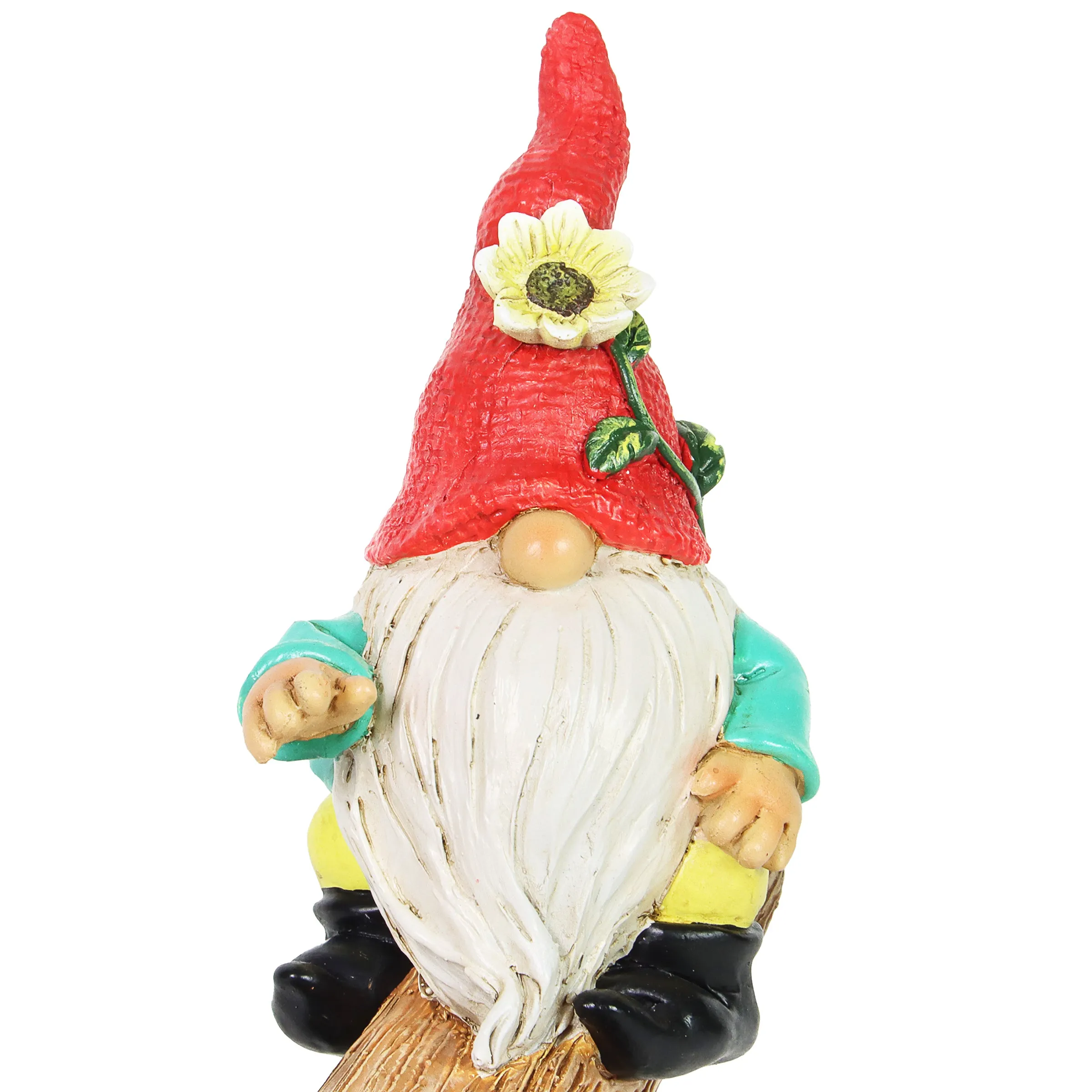 Two Can't See Hat Seesaw Gnomes Garden Statuary, 10.5 by 9 Inches