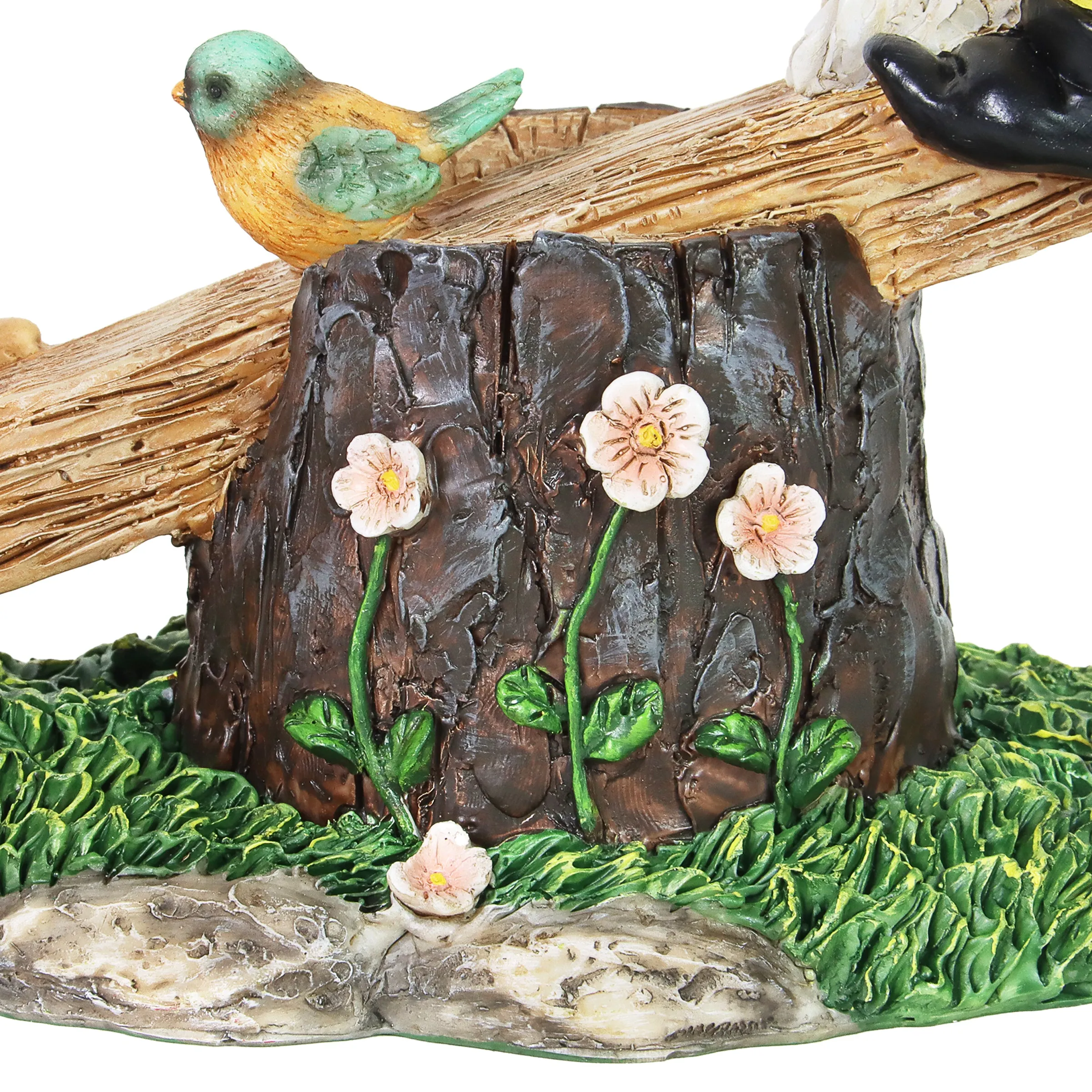 Two Can't See Hat Seesaw Gnomes Garden Statuary, 10.5 by 9 Inches