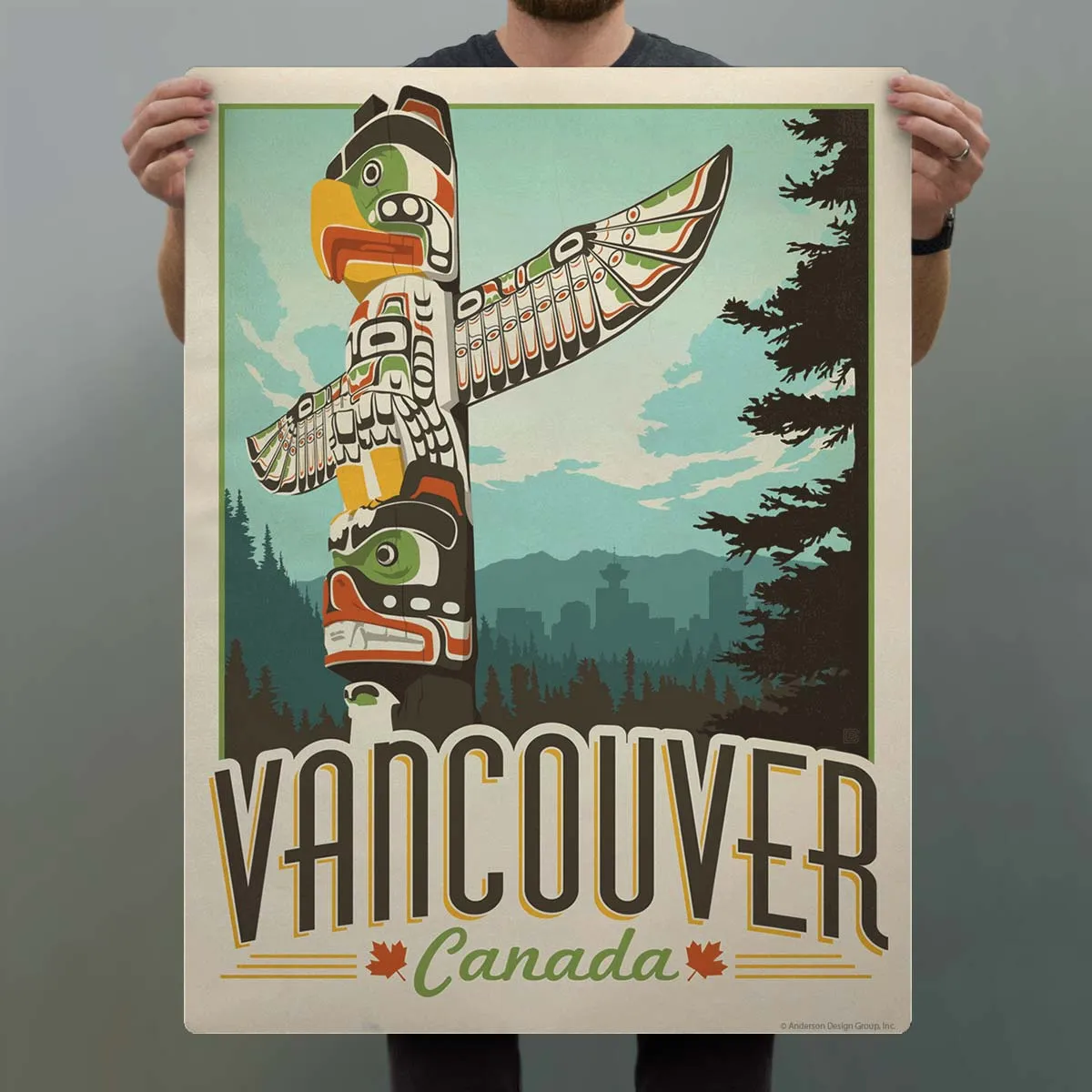 Vancouver Canada Totem Pole Decal