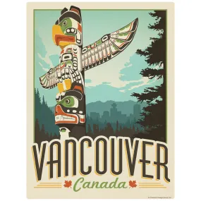 Vancouver Canada Totem Pole Decal