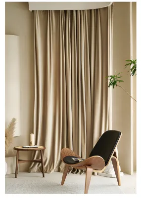 Veronica Solid Room-Darkening Custom Blackout Curtain