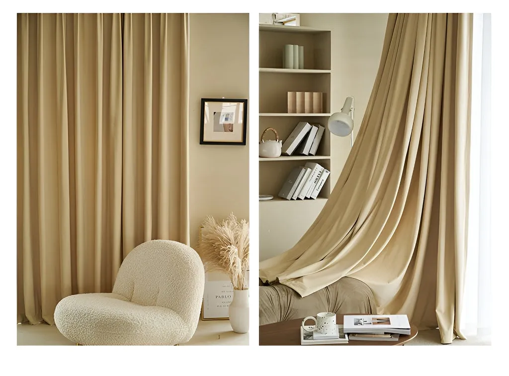 Veronica Solid Room-Darkening Custom Blackout Curtain