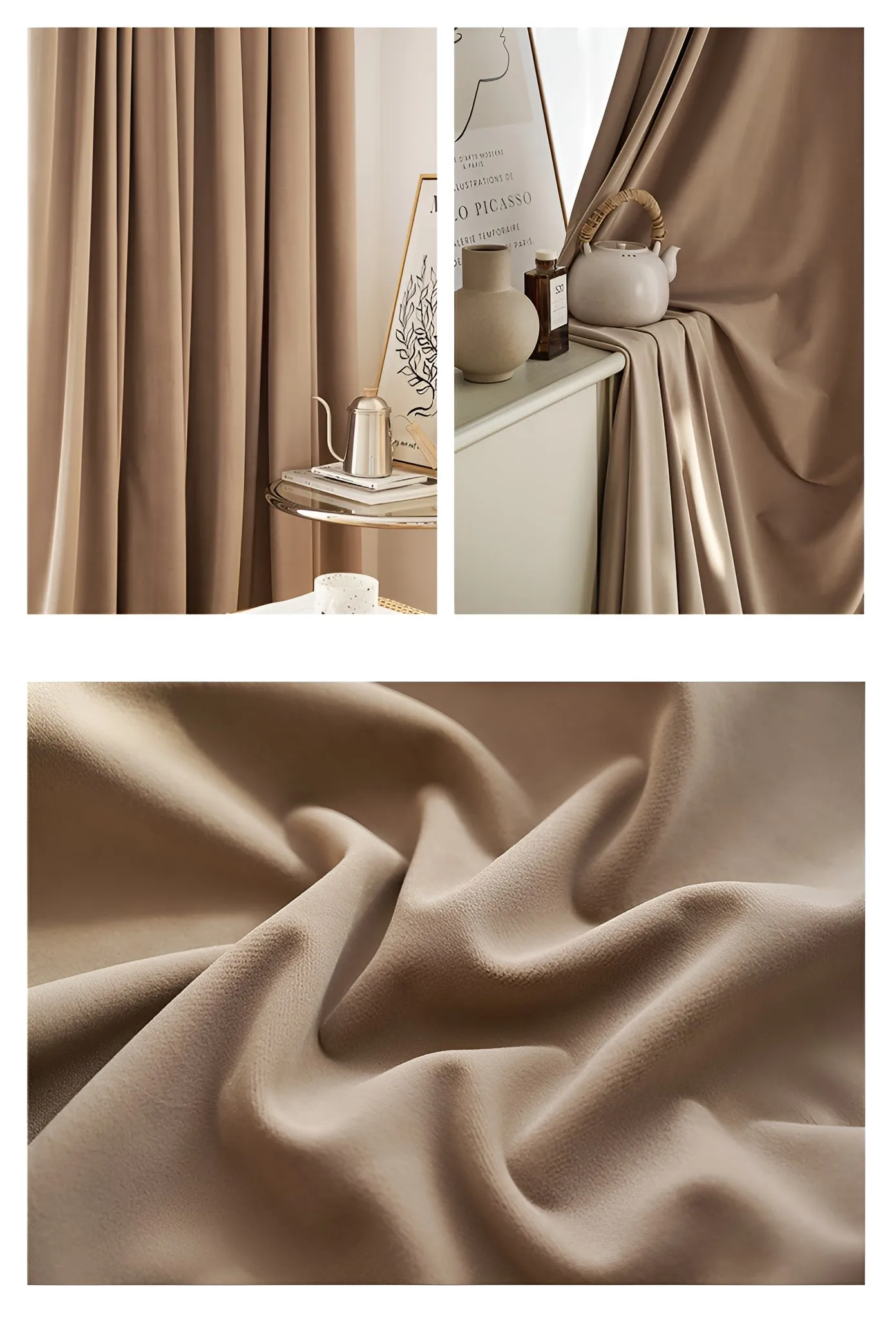 Veronica Solid Room-Darkening Custom Blackout Curtain