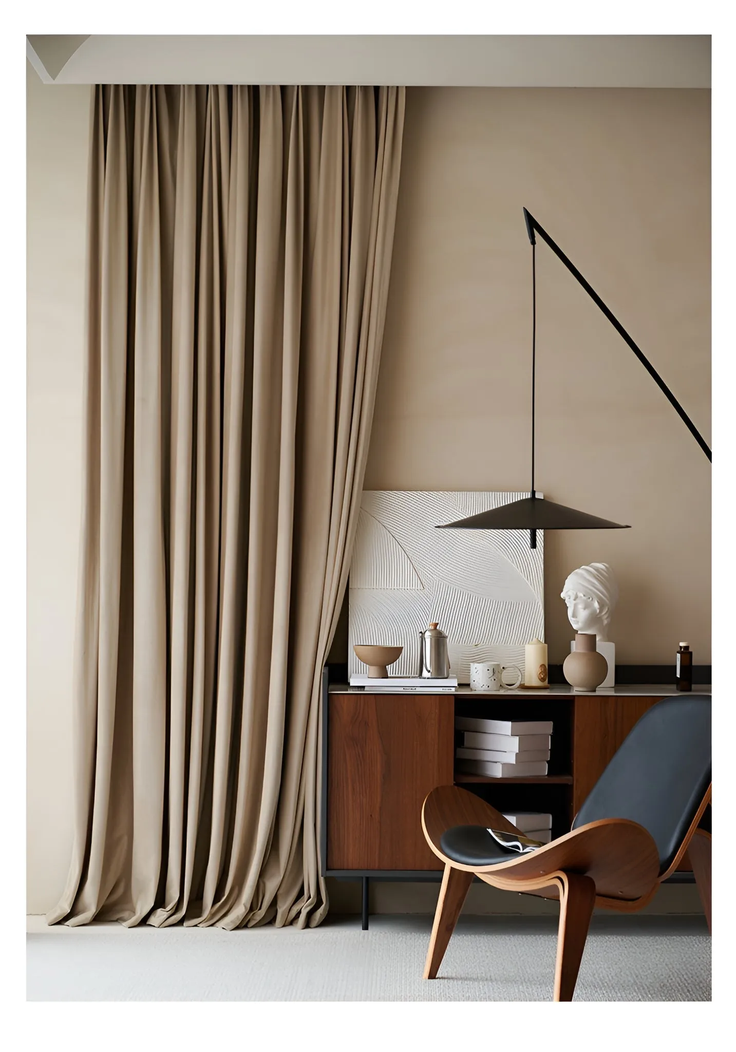 Veronica Solid Room-Darkening Custom Blackout Curtain