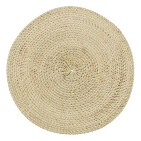 Walton & Co. 38cm White Rattan Placemat