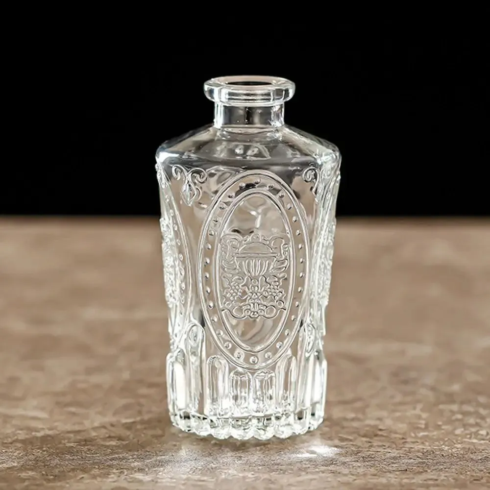 Wedding Embossed Glass Flower Vase