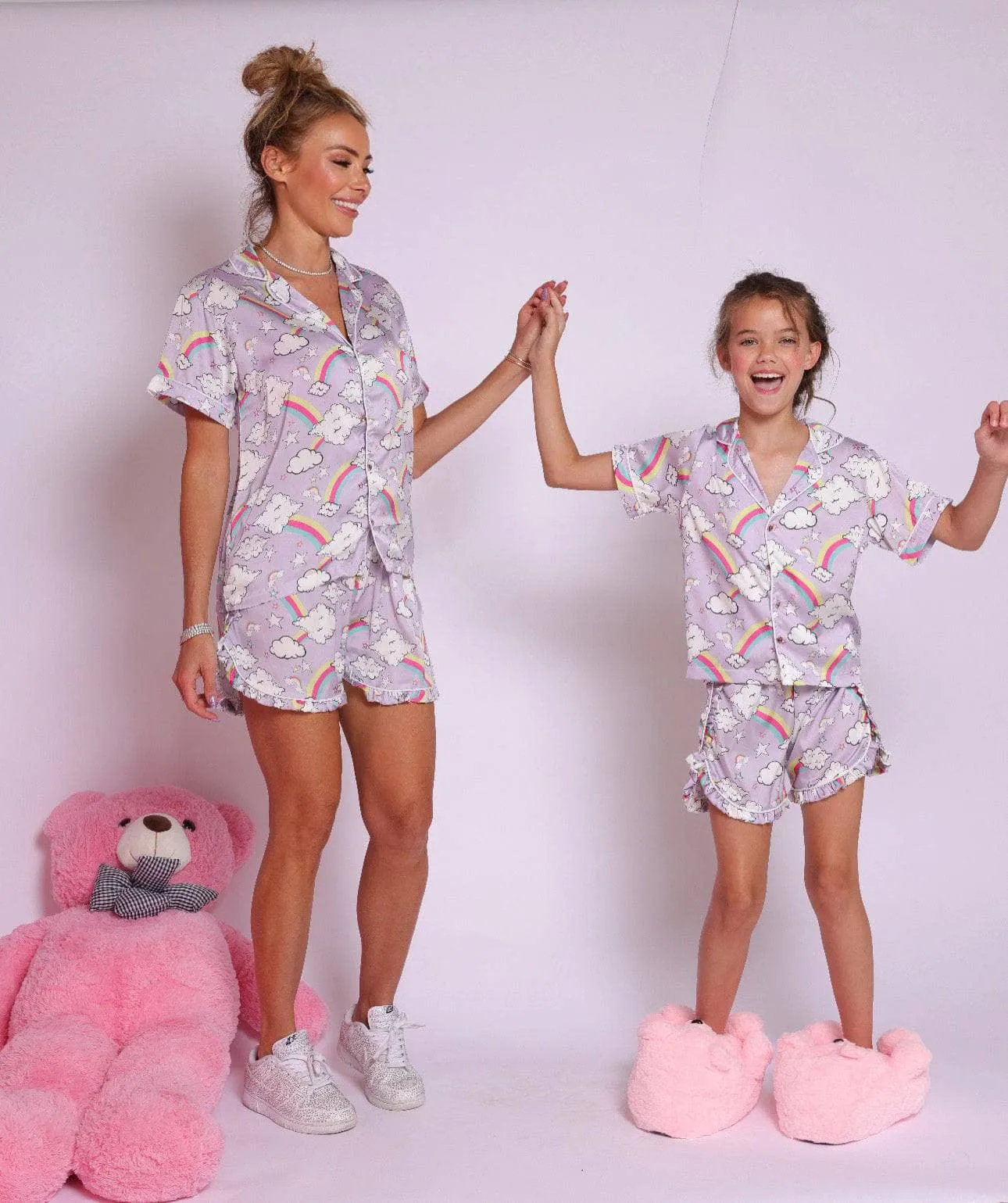 Women's I Dream of Rainbows Silky Short Set