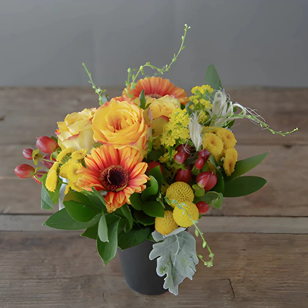 Yellow Themed Event Flower Centerpieces